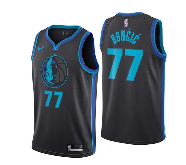 Luka Doncic, Dallas Mavericks - City Edition 2019 - Haga click en la imagen para cerrar
